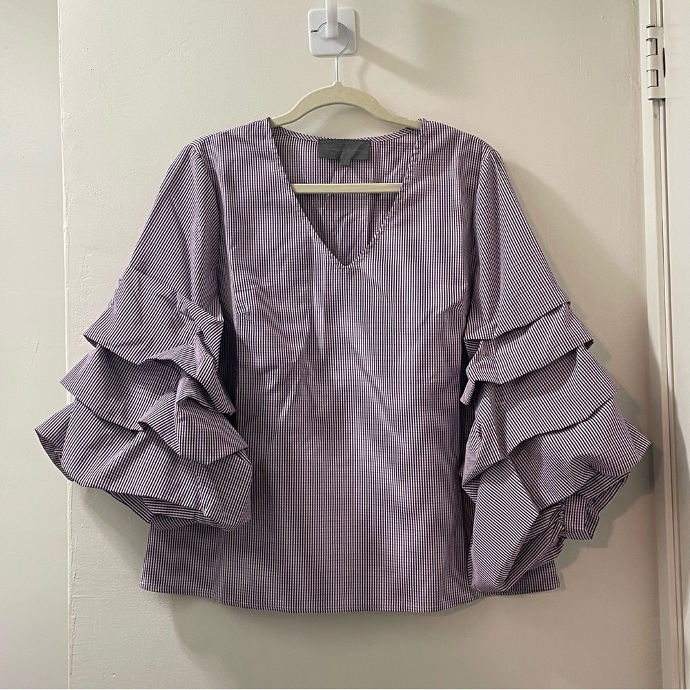 SUNDAY IN BROOKLYN by ANTHROPOLOGIE NWOT Avelina Gingham Blouse - Picture 5 of 8